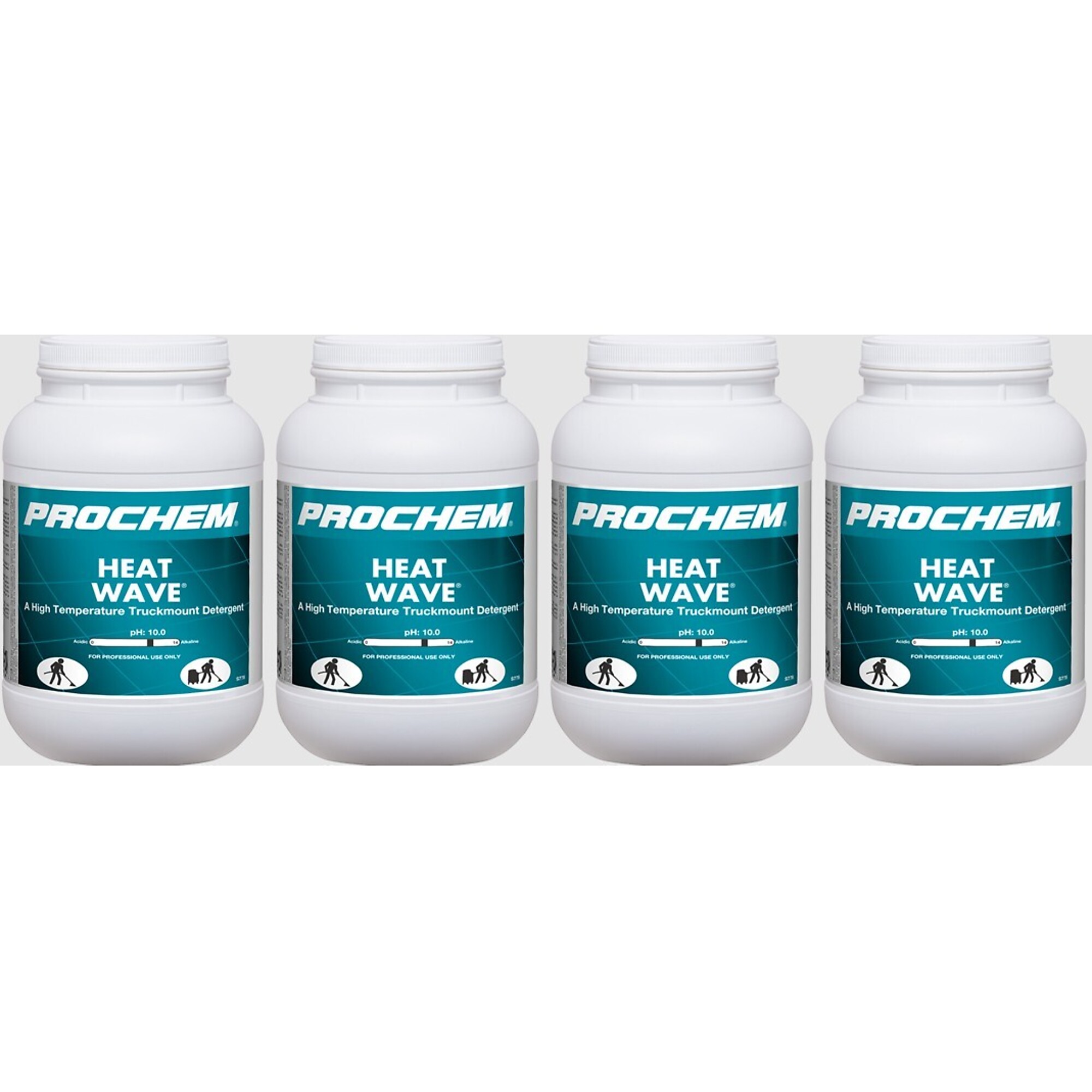 PROCHEM, Heat Wave Rinses and Emulsifiers, Four 6 lb. / 2.72 kg jars, Model # 114336.